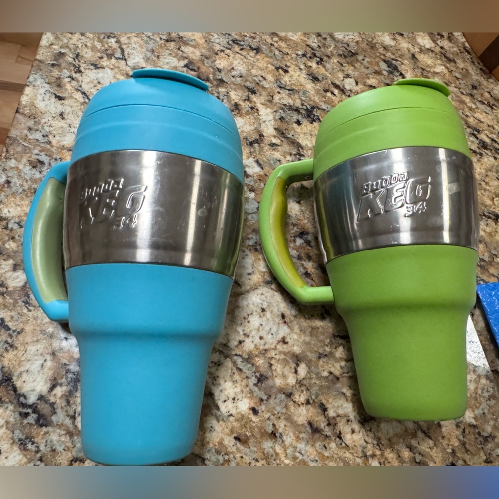 34oz Bubba Keg Blue and Green Mug Set